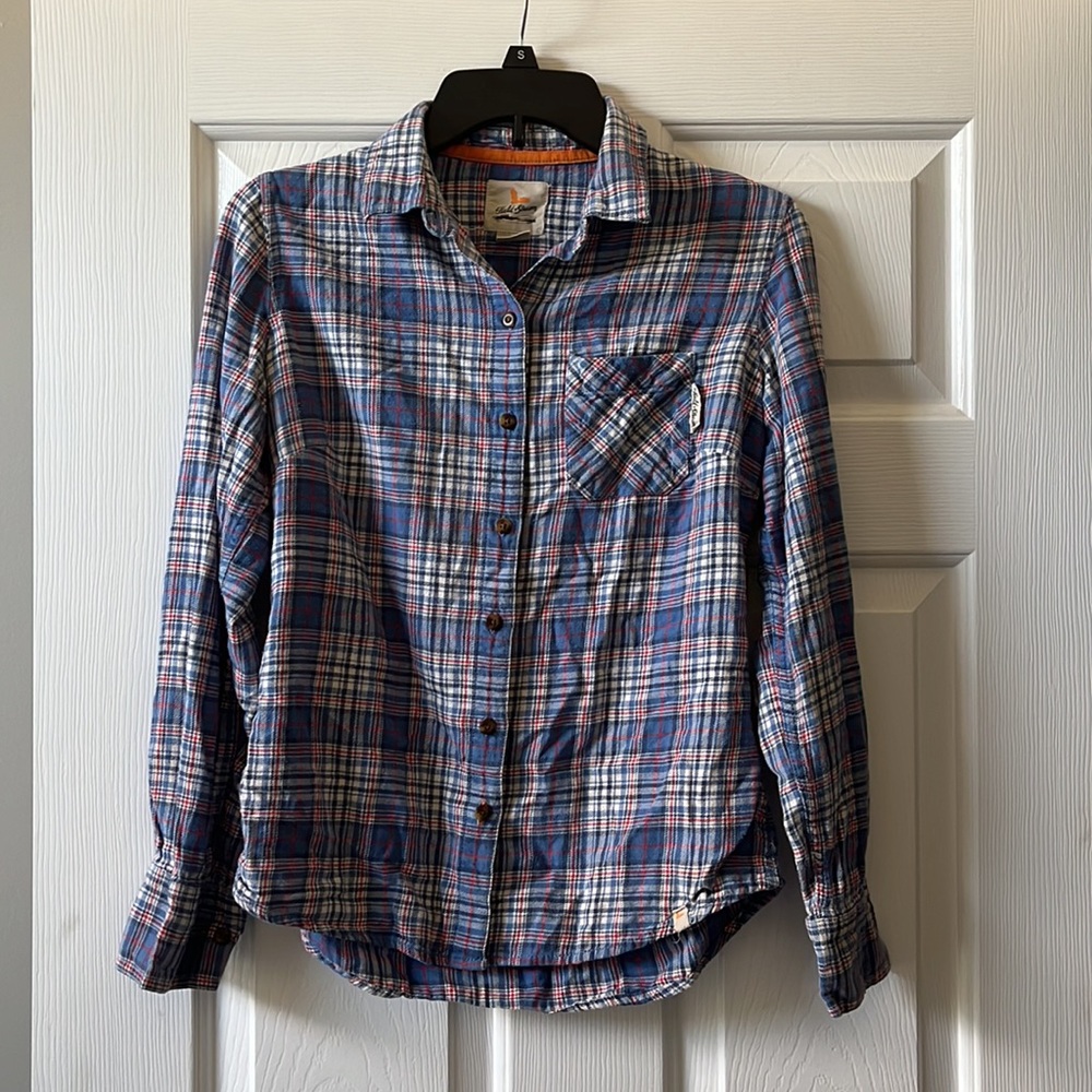 Field and Stream Blue Plaid Shirt